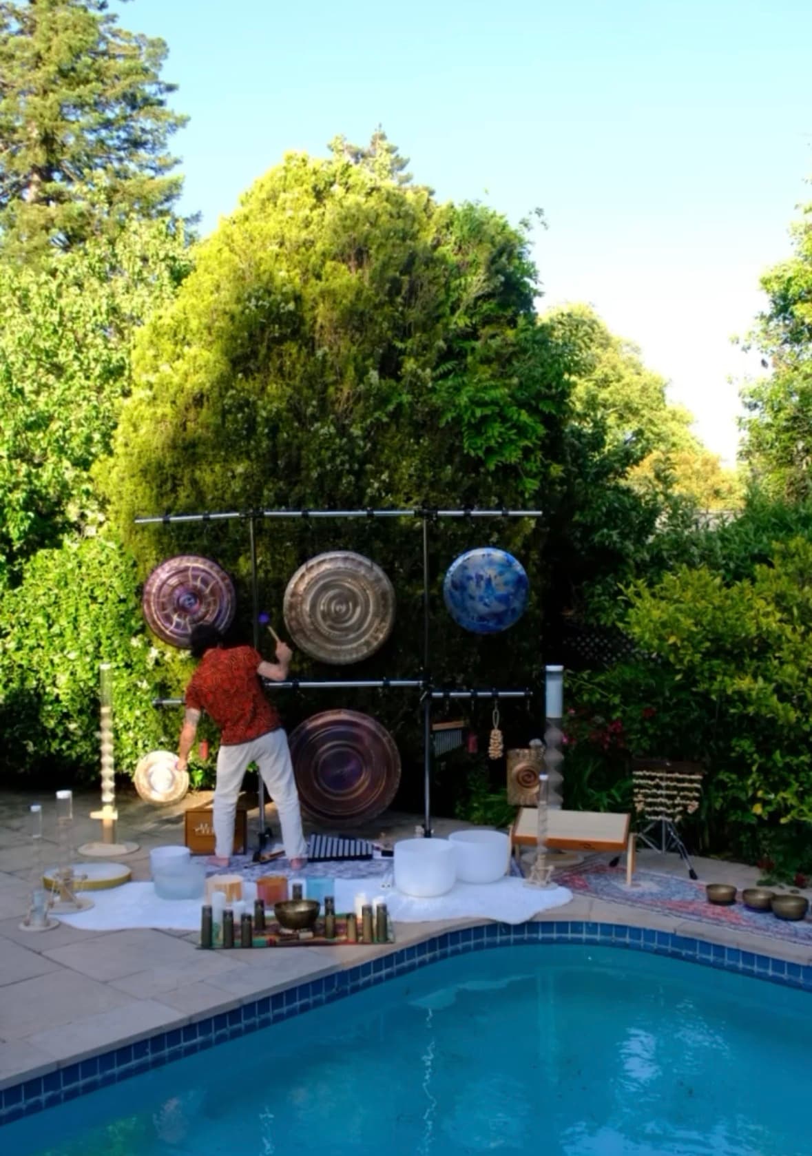 Floating Pool Sound Bath